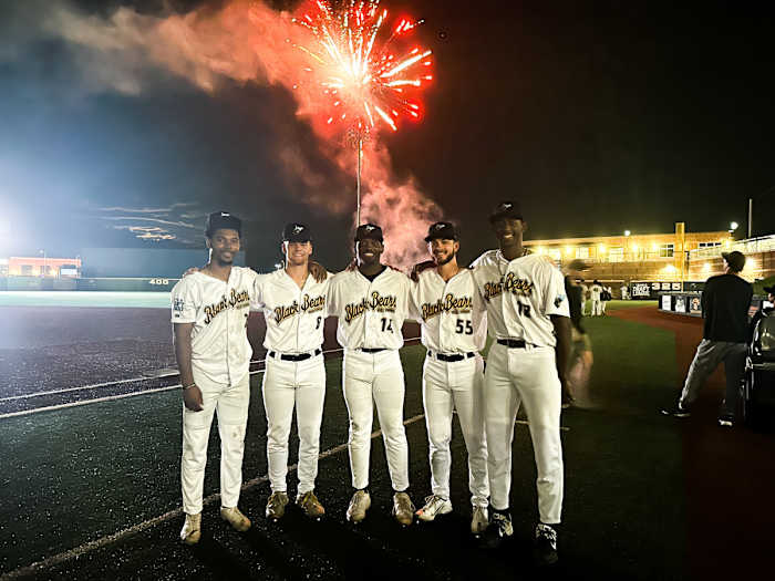 WVU Baseball - WV Black Bears - Tevin Tucker, Dayne Leonard, Kevin Dowdell, Caleb McNeely, Carlson Reed